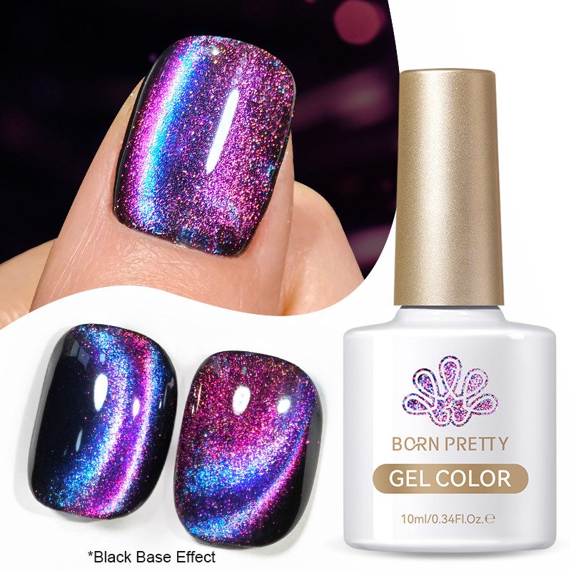 BORN PRETTY 9D Olhos De Gato Gel Magnético Esmalte Brilho UV LED Verniz Manicure Base Preta Precisa em Oferta na Shopee