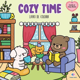 COZY TIME   LIVRO DE COLORIR em Oferta na Shopee