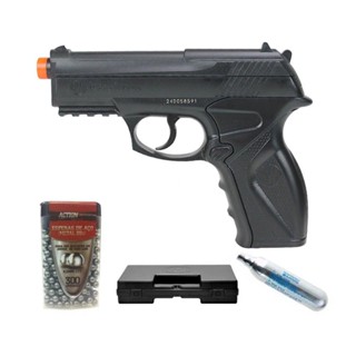 Pistola Gas Co2 Wg C11 4.5 + Case + Esferas + Co2 12g em Oferta na Shopee