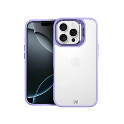 Capa Case Capinha Gshield Gravity para iPhone 16 Pro Max - Kickstand e Protetor de Lentes Lilás