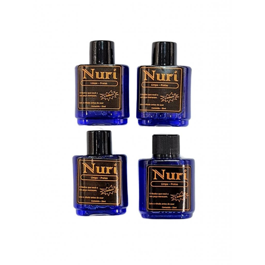 Kit 4 Limpa Prata Nuri Original Ideal Para Joalheiro Lojistas - 4 peças em Oferta na Shopee