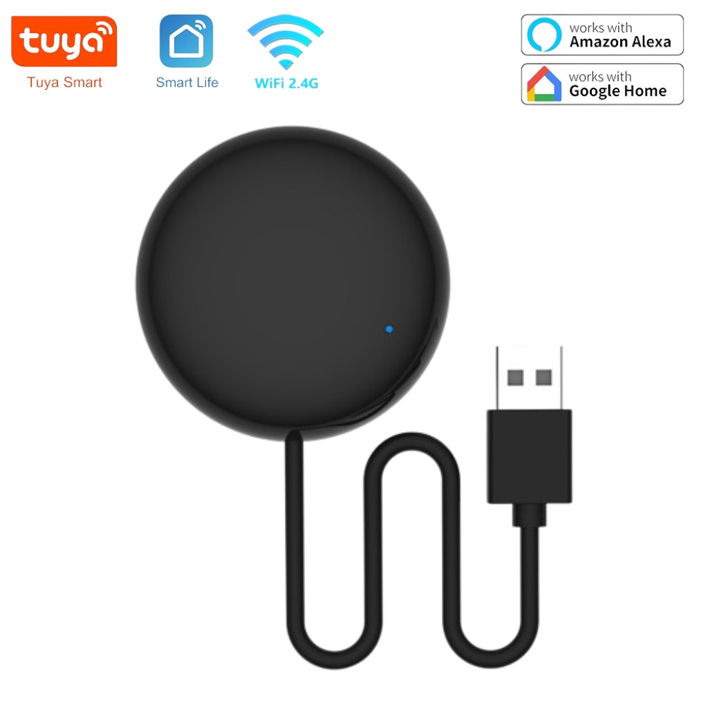 Smart Controle Inteligente Infravermelho IR WiFi Compatível com Alexa e Google Preto – Barato
