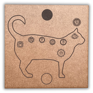 Placa Radiestesia Radionica 20x20cm MDF CRU 3mm (Chakra Gato) em Oferta na Shopee