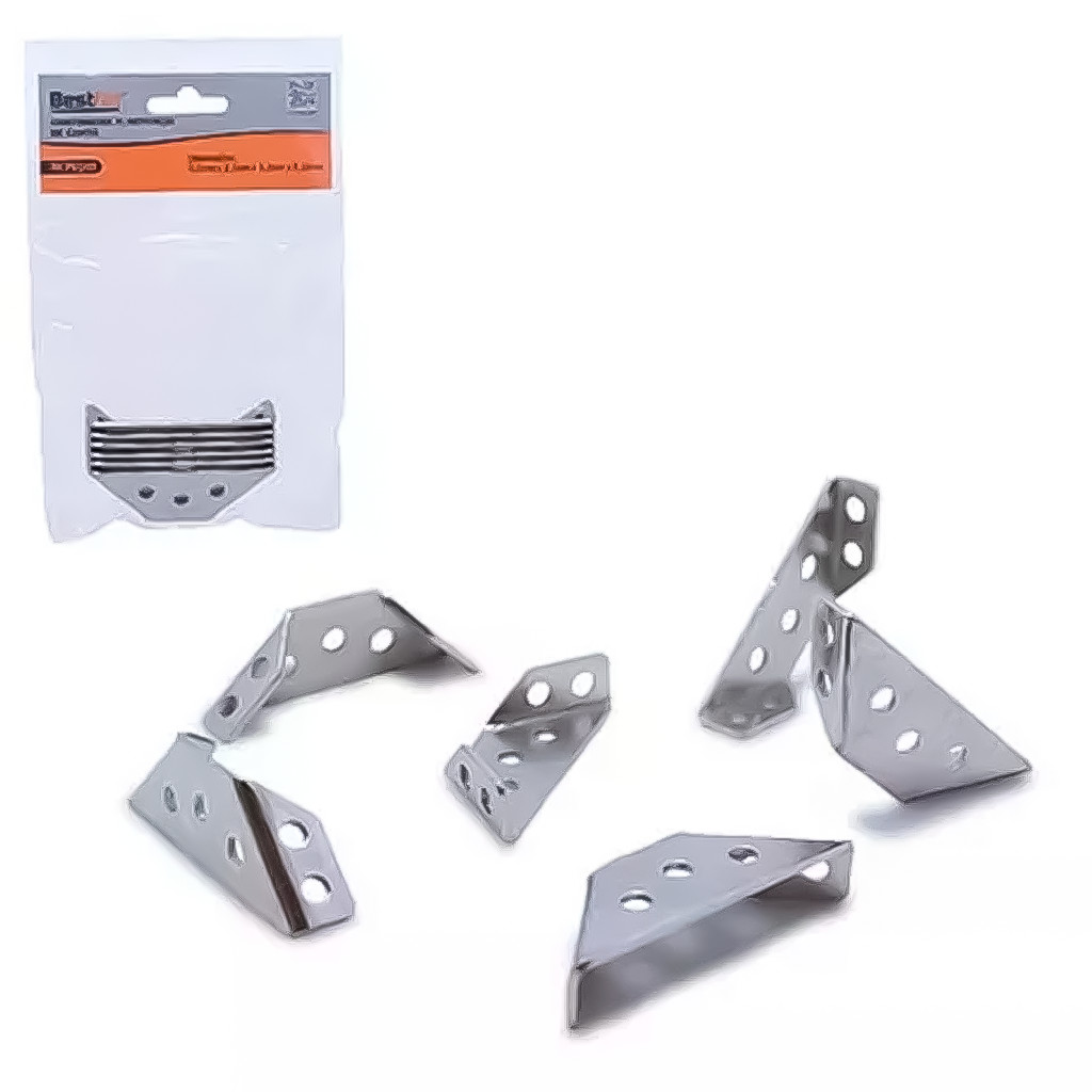 Kit 6 Cantoneiras De Cantos Para Reforço De Móveis Estruturas – Aço De Alta Qualidade Profissional - Home & Living