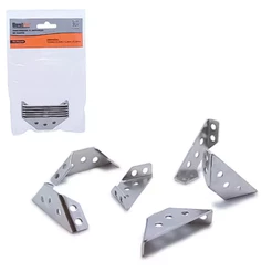 Kit 6 Cantoneiras De Cantos Para Reforço De Móveis Estruturas – Aço De Alta Qualidade Profissional