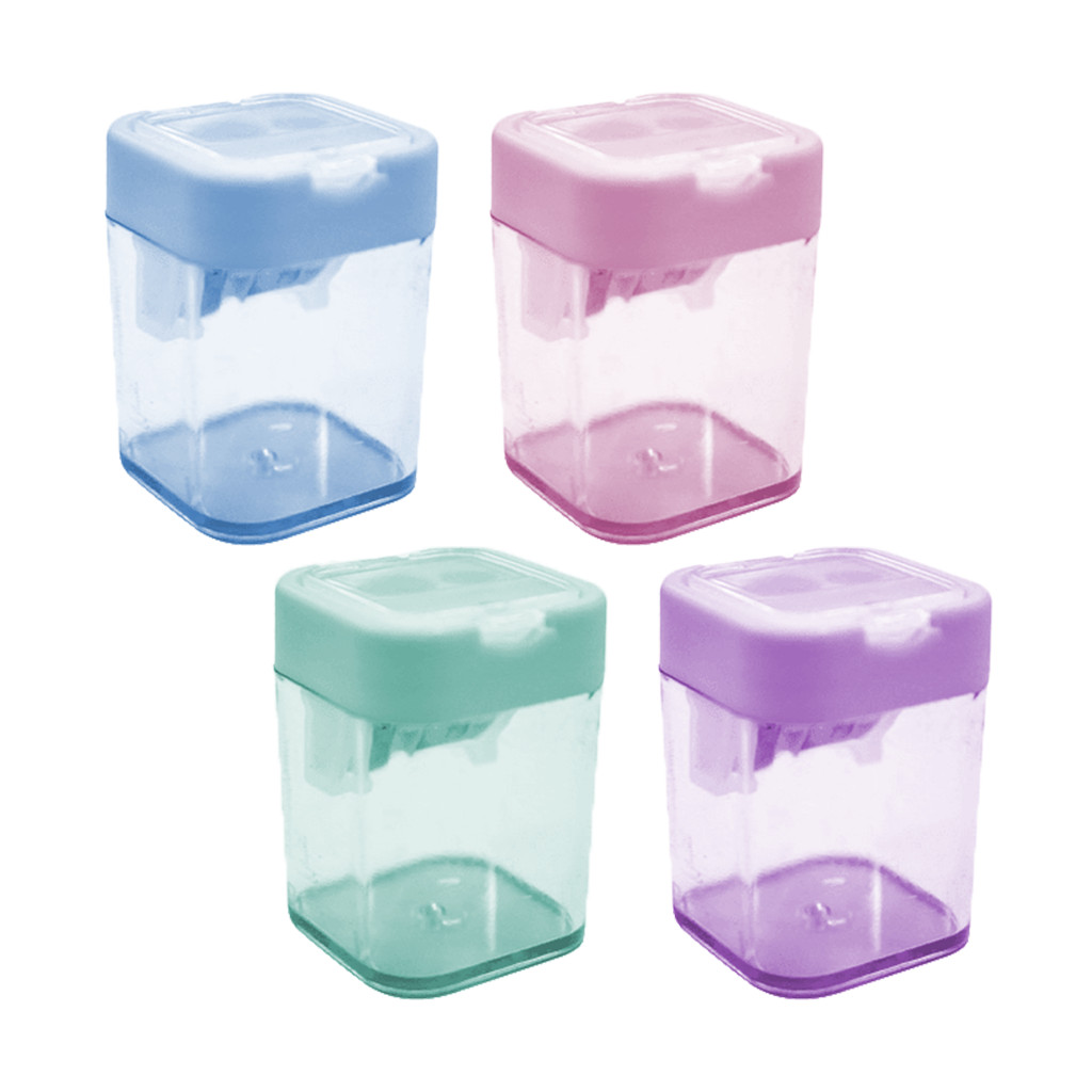 Apontador Duplo com depósito 'Big Duplo Flip' 2 Furos | Unidade | KIT