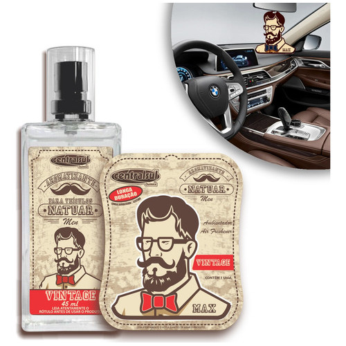 Kit Aromatizante Natuar + Miniatura Men Centralsul Vintage