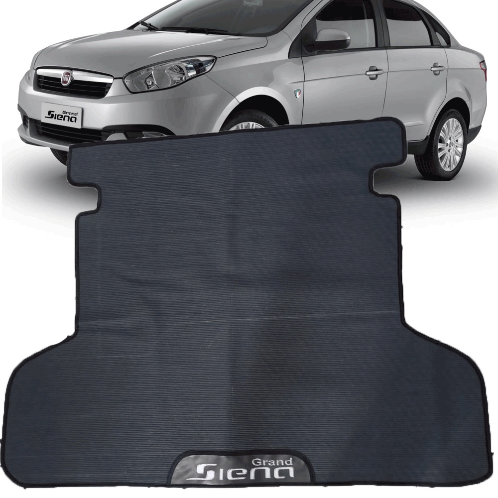TAPETE EMBORRACHADO PARA PORTA MALA MALAS ESPECIFICO DO CARRO GRAND SIENA 2012 A 2022