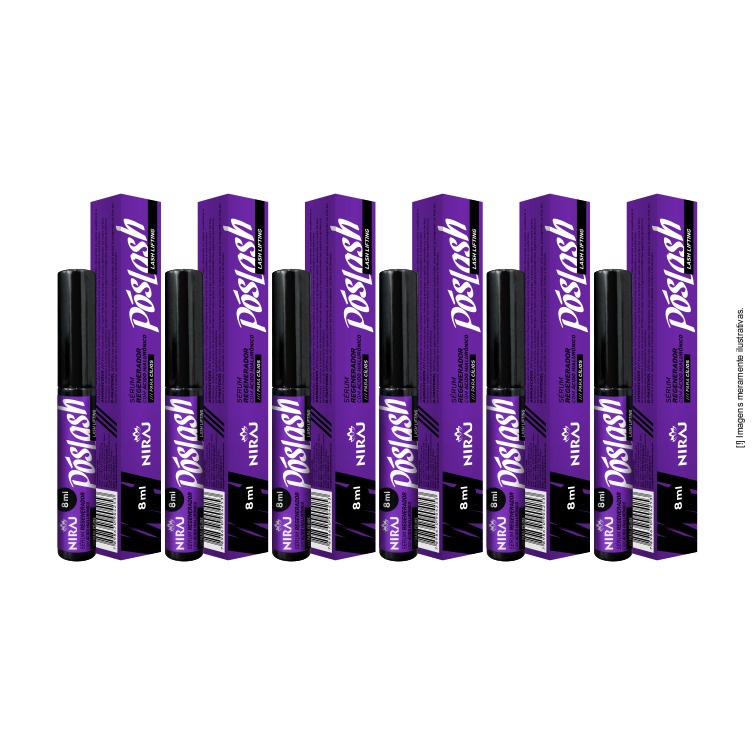 KIT COM 6 SÉRUNS PÓS LASH LIFTING ROXO