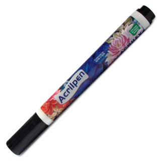 Caneta para tecido Acrilpen Preta 520 Acrilex