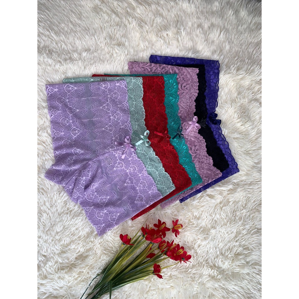 Kit com 5 Calcinhas Caleçon Renda Importada Lingerie Para Revenda SUPER ENVIO em Oferta na Shopee