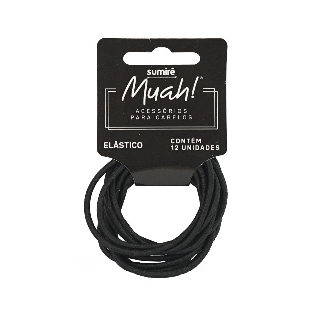 Elástico Muah Sem Metal Preto em Oferta na Shopee