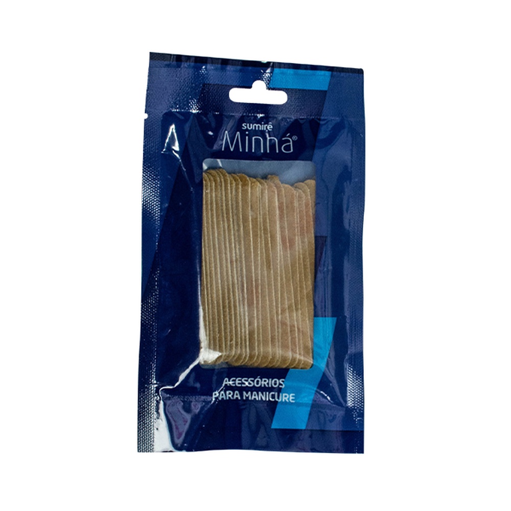 Lixa Para Unhas Minná Mini Mostarda 9cm c/24un em Oferta na Shopee