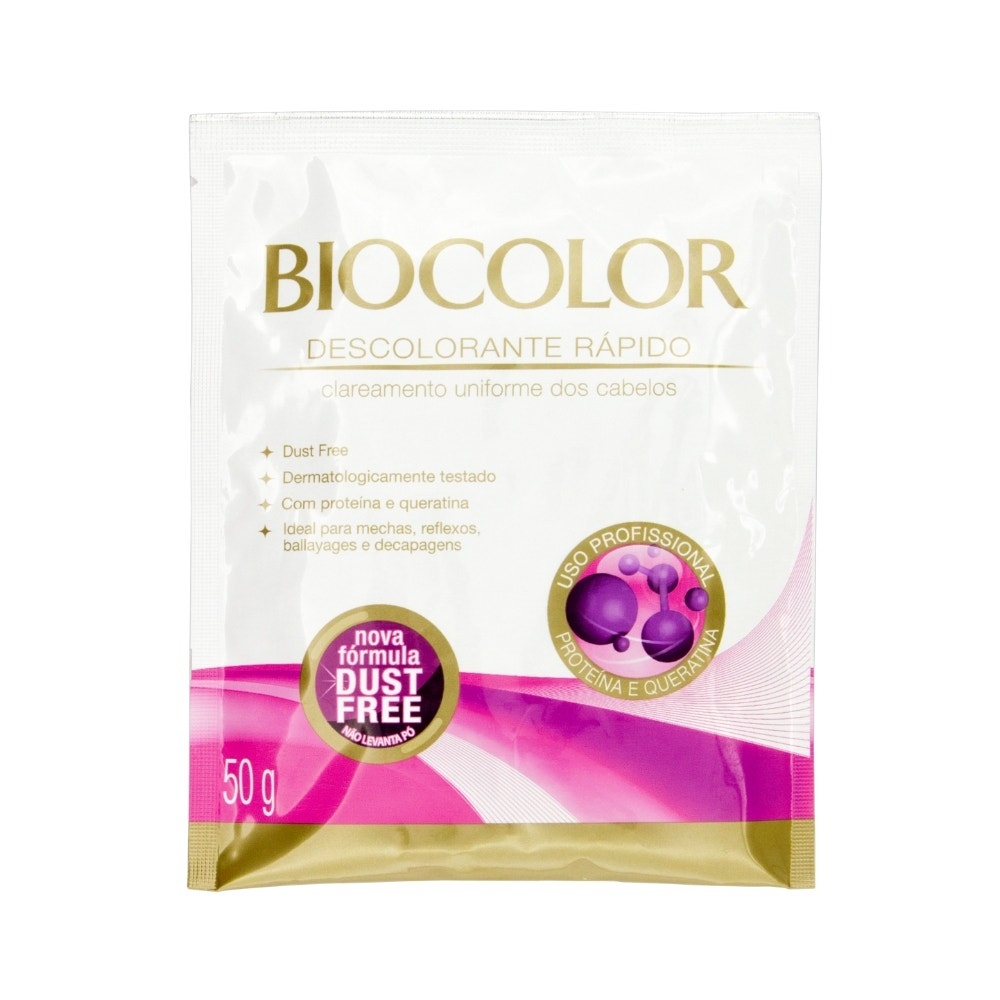 Descolorante Biocolor Queratina 50gr em Oferta na Shopee