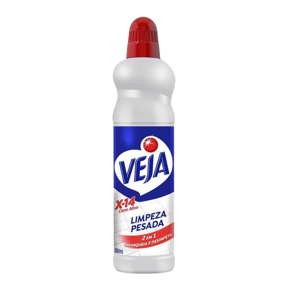 Limpador Desinfetante Limpeza Pesada Veja X-14 Frasco 500ml - Home & Living