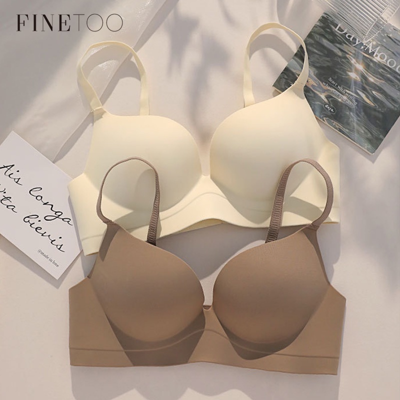 Finetooo Soutien Sem Costura Para Mulheres Sexy Fio Push Up Brasiere Comfort Ladies Soft Underwear Lingerie Feminina Íntima em Oferta na Shopee