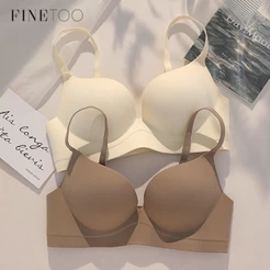 Finetooo Soutien Sem Costura Para Mulheres Sexy Fio Push Up Brasiere Comfort Ladies Soft Underwear Lingerie Feminina Íntima