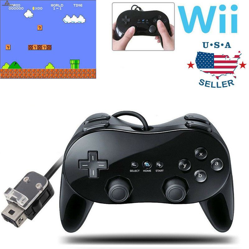 Novo Pro Classic Game Controller Pad Console Joypad para Nintendo Wii Remote Wii Classic Pro Controller para jogo Nintendo Remote Nintendo Switch Pro Controller Nintendo Switch faraó