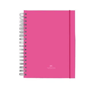 Caderno Smart Universitário 10 Matérias Vision Rosa DAC