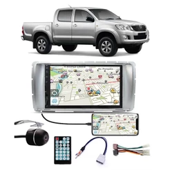 Multimídia Hilux SRV Cabine Dupla 2012 2013 2014 2015 Espelhamento Bluetooth USB SD Card