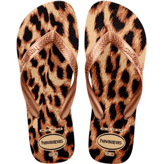 Chinelo Havaianas Top Animals Areia com Bronze