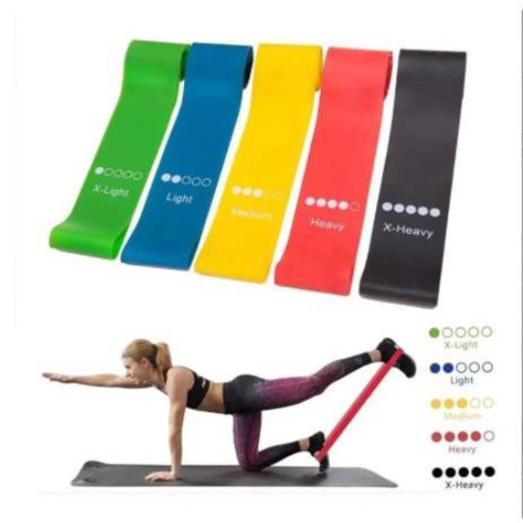 Faixa Elástica De Resistência Preta Ultra Forte Exercícios Fitness Pilates Yoga Fisioterapia Látex