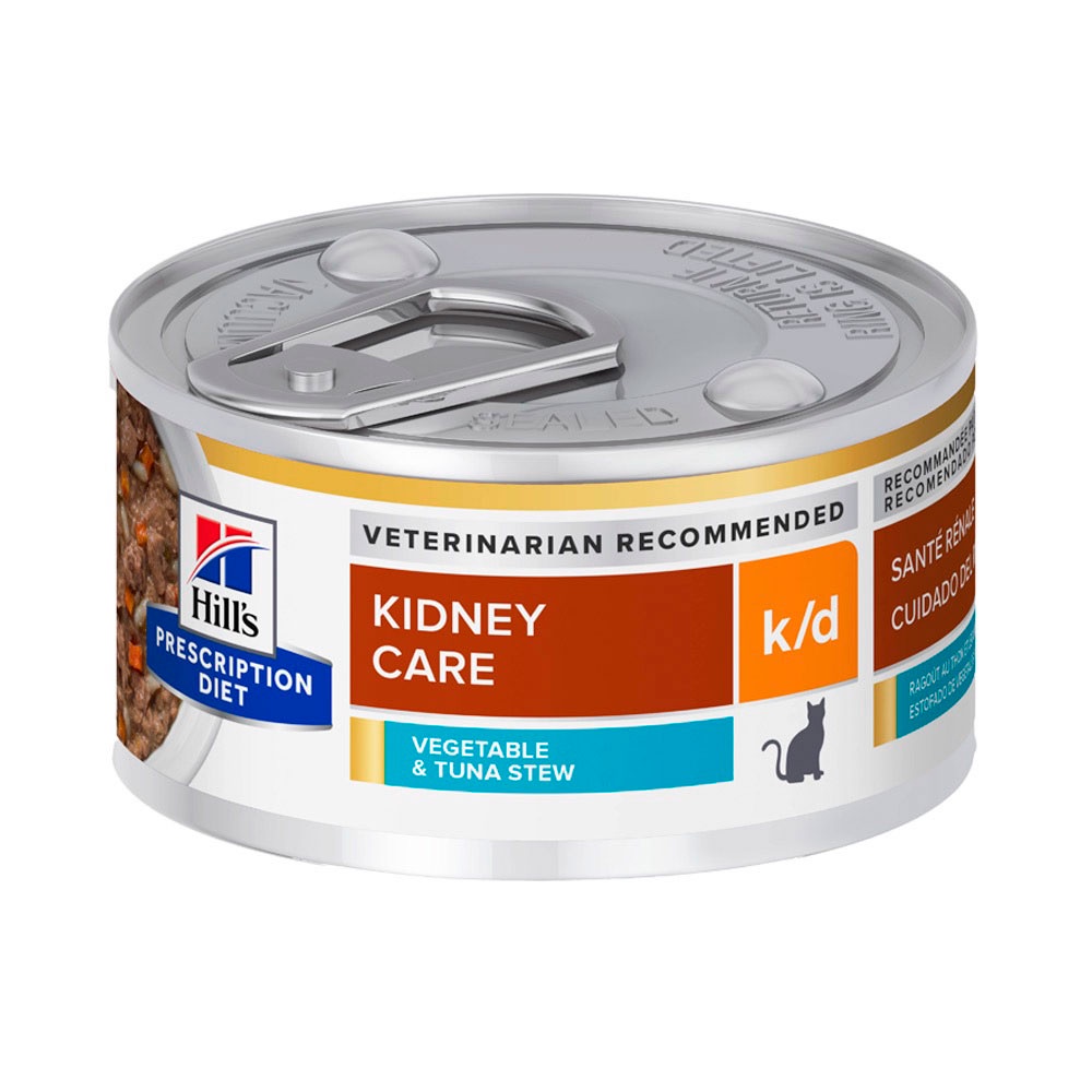 Ração Úmida Hills Prescription Diet K/D Felino Cuidado Renal Atum 82g - Pets