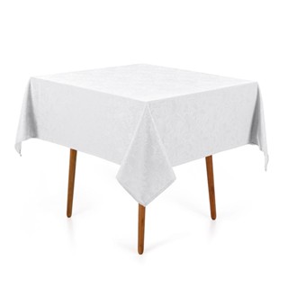 Toalha de Mesa Quadrada Karsten 4 Lugares Dominic Branco