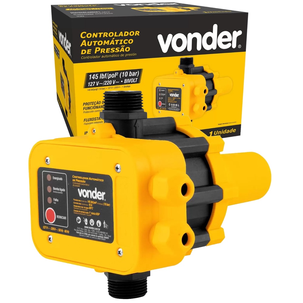 Controlador Automático de Pressão Bomba Motobomba Bivolt Vonder