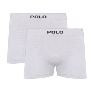 Kit C/2 Cuecas Boxer Polo 781 Algodão Sem Costura - Branco em Oferta na Shopee