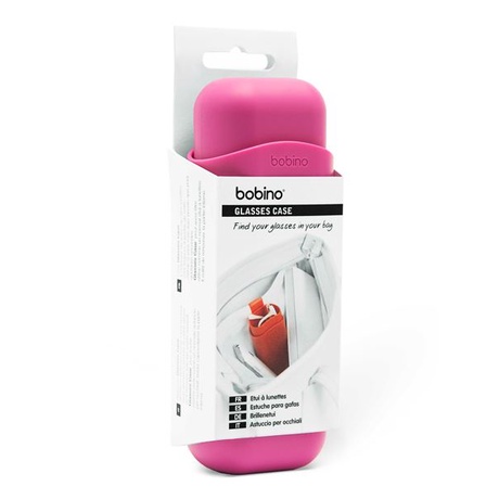 Estojo Case Óculos Bobino Glasses Case Rosa Fúcsia com Gancho Organizador Bolsa