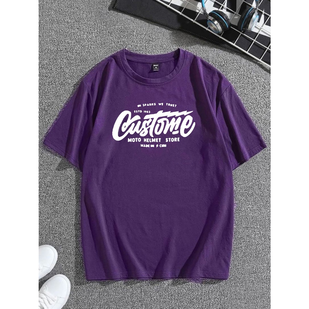 Camiseta Oversized Masculino Feminino Com Estampado Moda 2024 Didi_Outlet