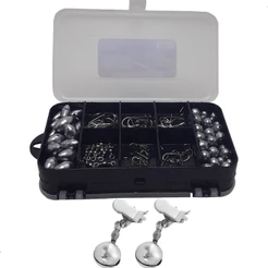 Kit Pesca Esportiva Anzol Chumbada Giradores e Sino
