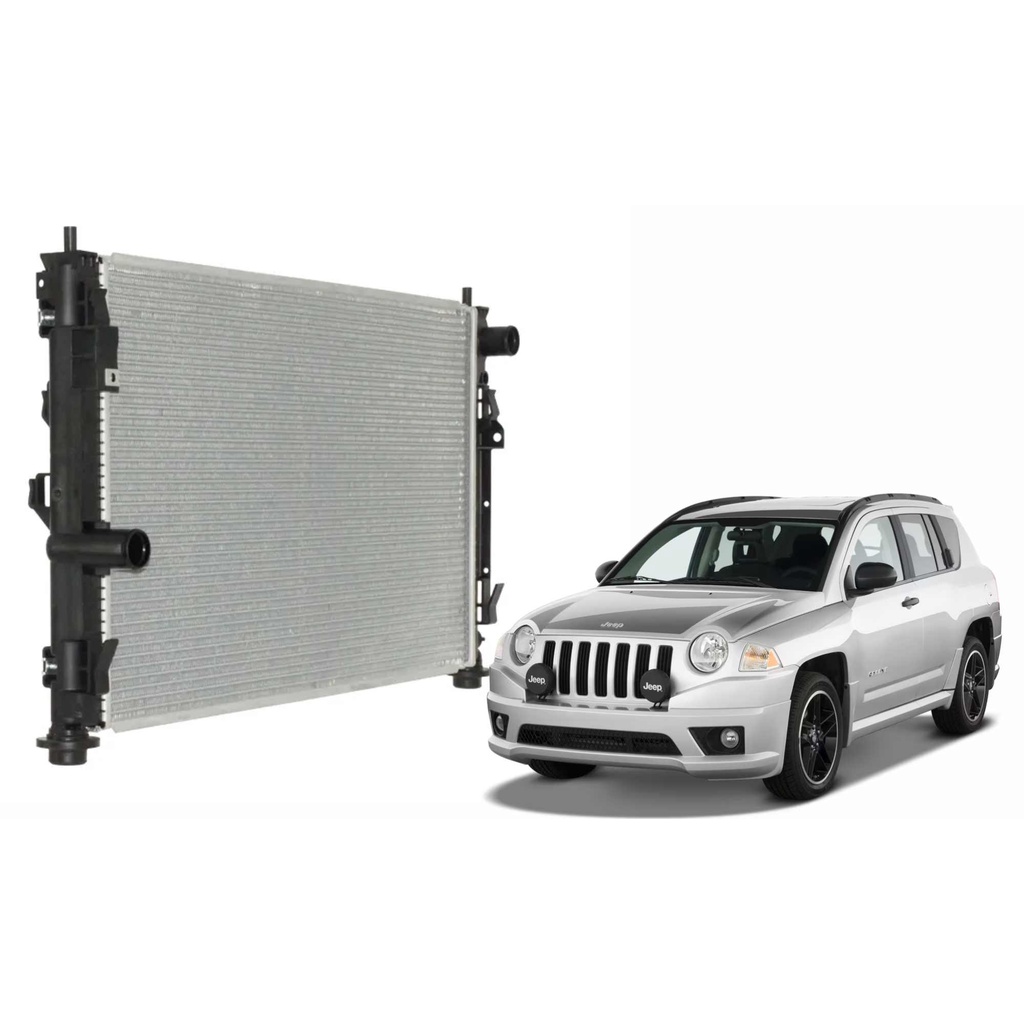 RADIADOR JEEP COMPASS 2.0 16V 4X2 2007 EM DIANTE AUTOMÁTICO - BARRA PARTS - 5191249AA