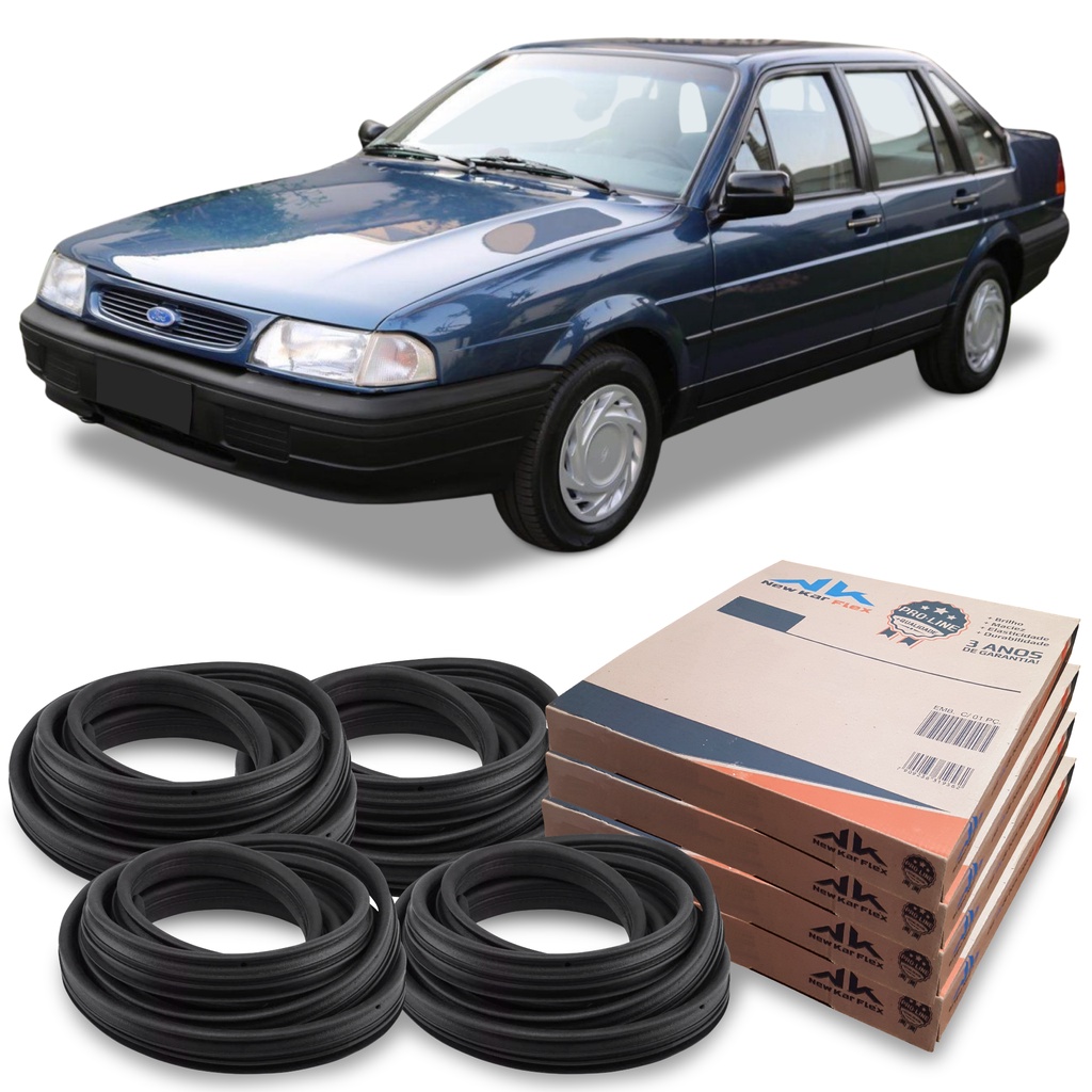 Kit Borracha Guarnição 4 Portas New Kar Ford Versailles