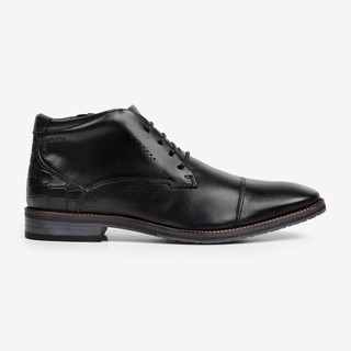 Sapato Social Masculino Couro Legitimo Ferracini Cano Curto Bico Fino Bentley Preto 3942-660G