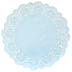 Fundo Rendado de Papel - Branco - 29cm - 24 unidades - Rizzo