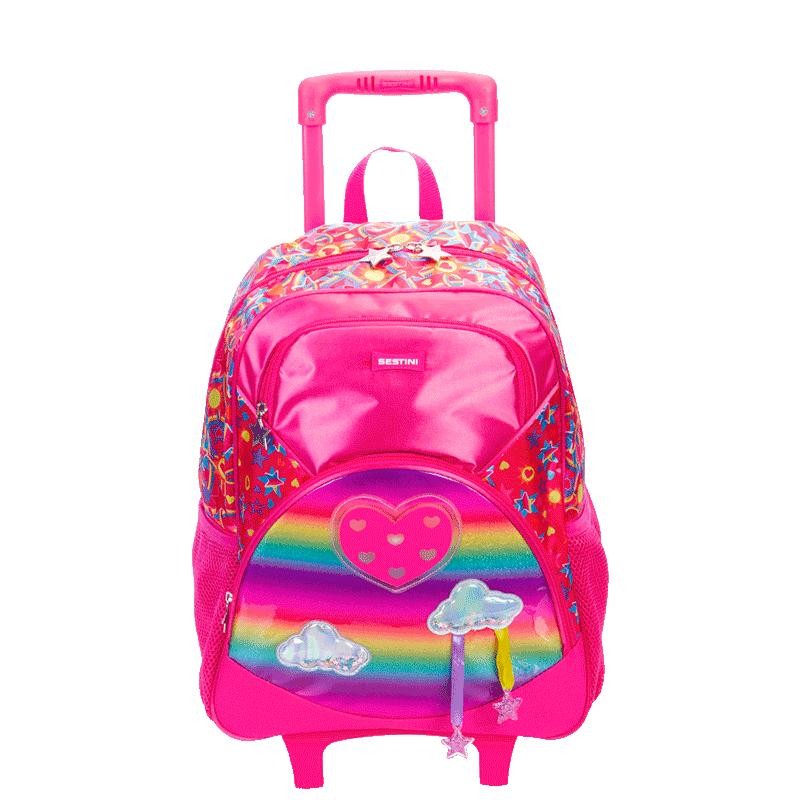 Mochila de Rodinha Grande Sestini Y Pink - Colorido em Oferta na Shopee