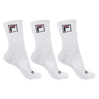 Kit Com 3 Pares Meias Algodão Cano Alto Adulto Unisex Fila em Oferta na Shopee