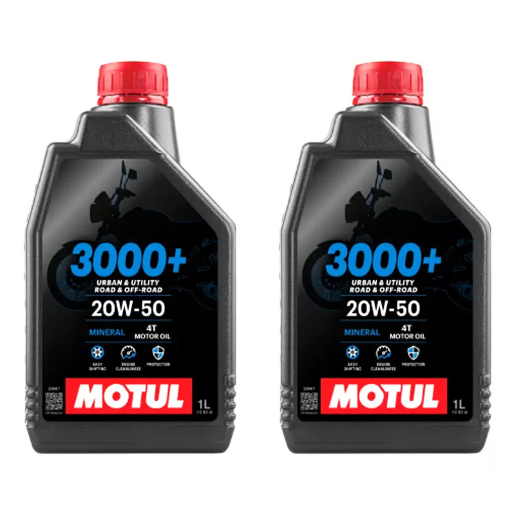KIT 2 OLEO MOTUL 3000 4T 20W50 MINERAL - Spare Parts and Accessories for Vehicles
