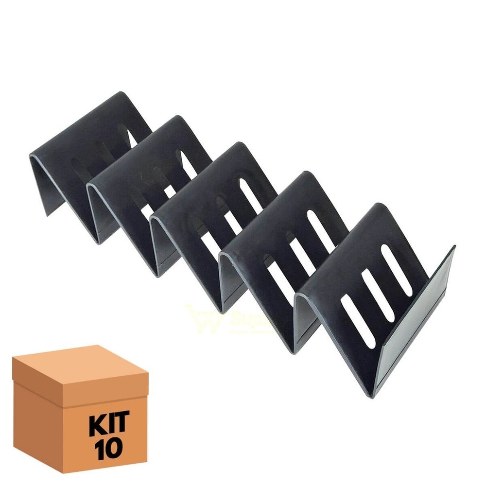 KIT 10 EXPOSITORES ESCADINHA PARA FRIOS E CARNES BANDEJINHA PARA AÇOUGUE E GELADEIRA
