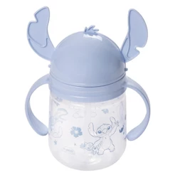 Caneca Stitch Treinamento Transição Canudo 350 ml Plasútil