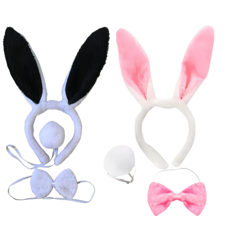 Tiara de Coelho com Gravata e Rabinho em Oferta na Shopee
