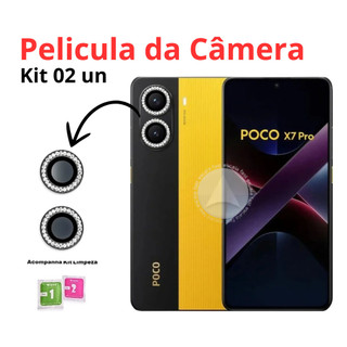 KIT Película Proteção Câmera Xiaomi Poco X7 Pro - Pronta entrega