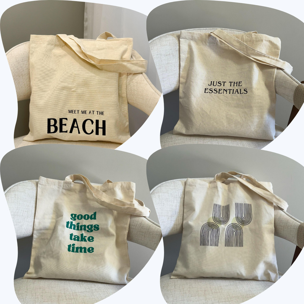 Ecobag Sacola em Sarja Algodão Cru - Diversas Estampas em Oferta na Shopee