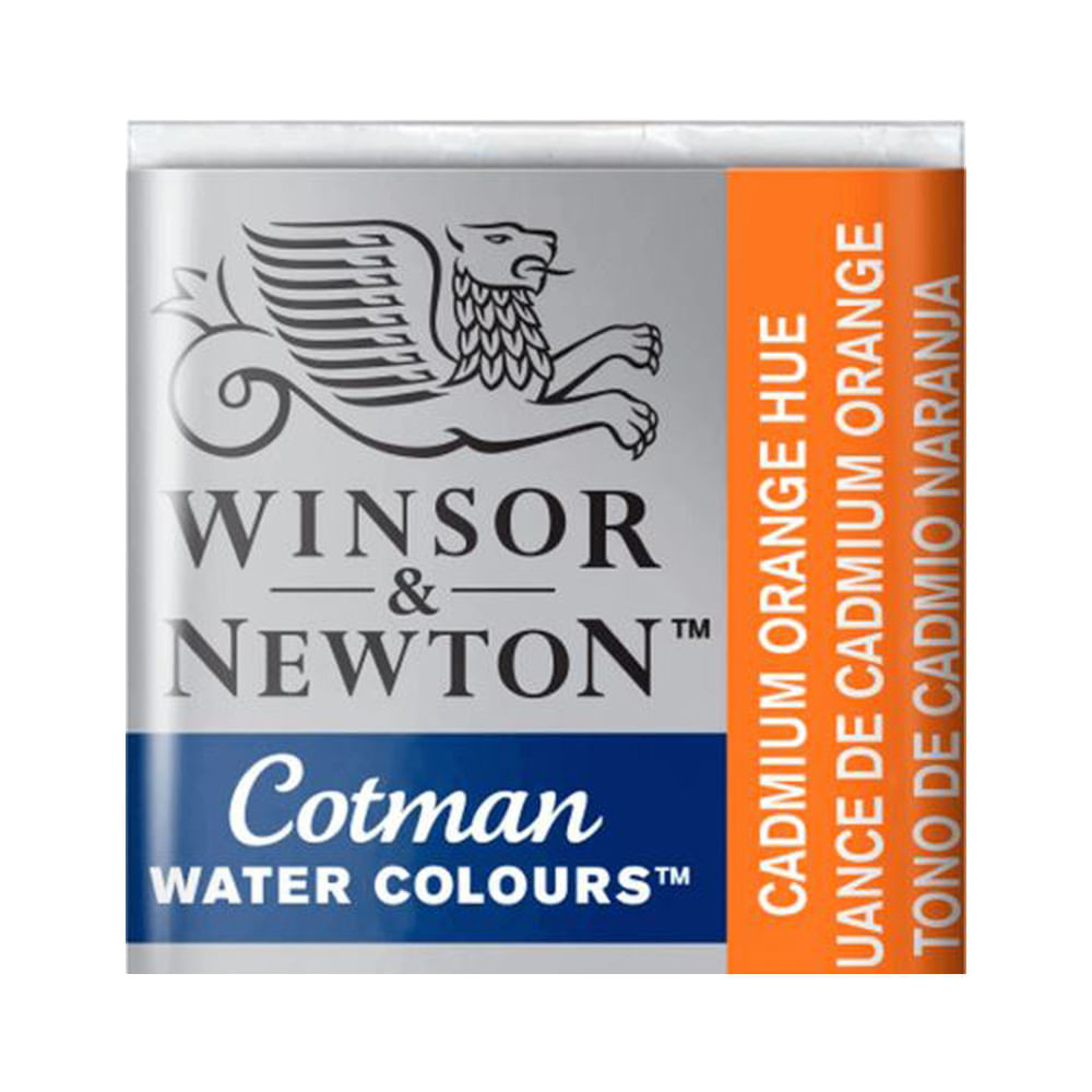 Aquarela Pastilha Winsor & Newton Cotman Cadmium Orange Hue - 090