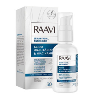 Sérum Raavi Facial Ácido Hialurônico e Niacinamida 30g em Oferta na Shopee
