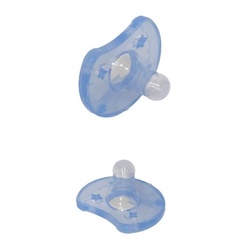 Chupeta 100% Silicone Calmante Recém Nascido P/ Menino 2 Und