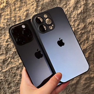 Capa Dura Protetora Avançada De Vidro Mate AG Para iPhone 15 14 13 12 11 Pro Max Plus Com Filme De Lente Invólucro Tudo Incluído