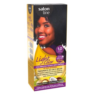 Coloração Suave Light Color 1.0 Preto Azulado Salon Line